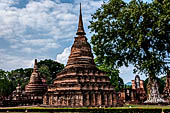 Thailand, Old Sukhothai - Wat Mahathat, there are nearly 200 secondary chedi in the temple area.